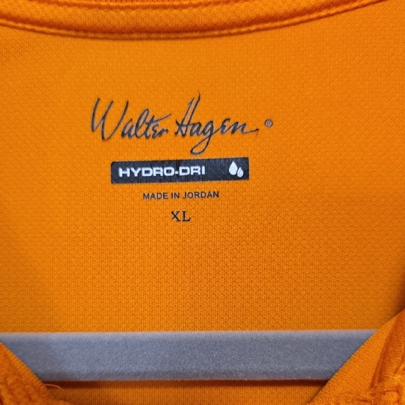 Walter Hagen Orange Hydro Dri Short Sleeve XL - Picture 2 of 3